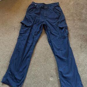 Men’s Carhartt pants, blue, never worn. Excellent condition.